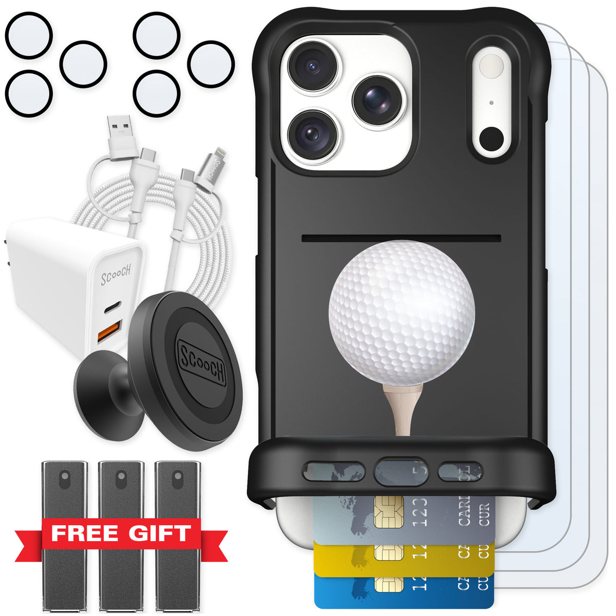 Scooch Wingmate Tee Time for iPhone 18 Pro Max β Ultimate Bundle