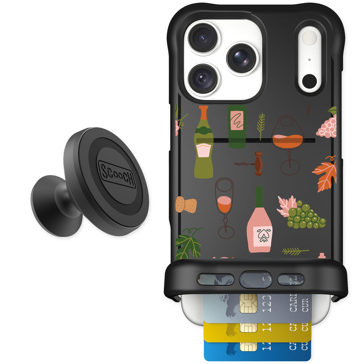 Scooch Wingmate Vino Vibes for iPhone 18 Pro Max — Starter Bundle