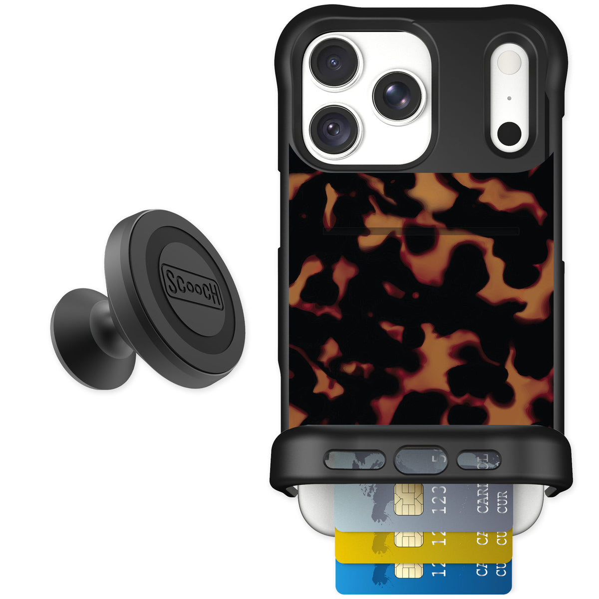 Scooch Wingmate Tortoise Shell for iPhone 18 Pro Max — Starter Bundle