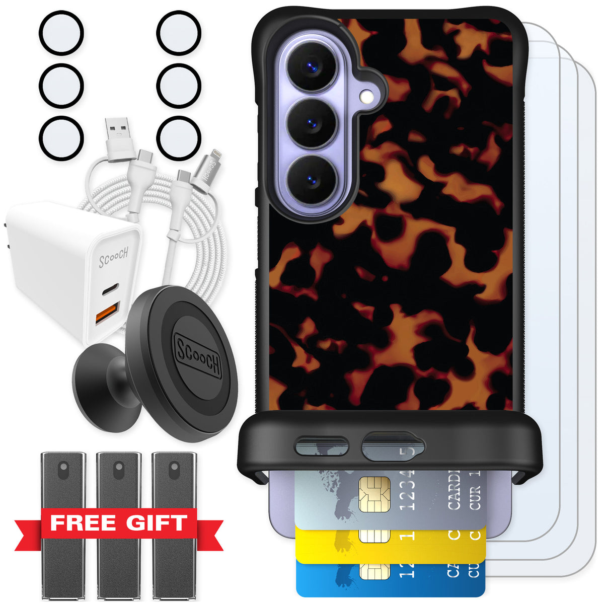 Scooch Wingmate Tortoise Shell for Galaxy S26 — Ultimate Bundle