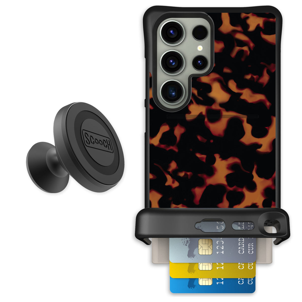 Scooch Wingmate Tortoise Shell for Galaxy S24 Ultra — Starter Bundle
