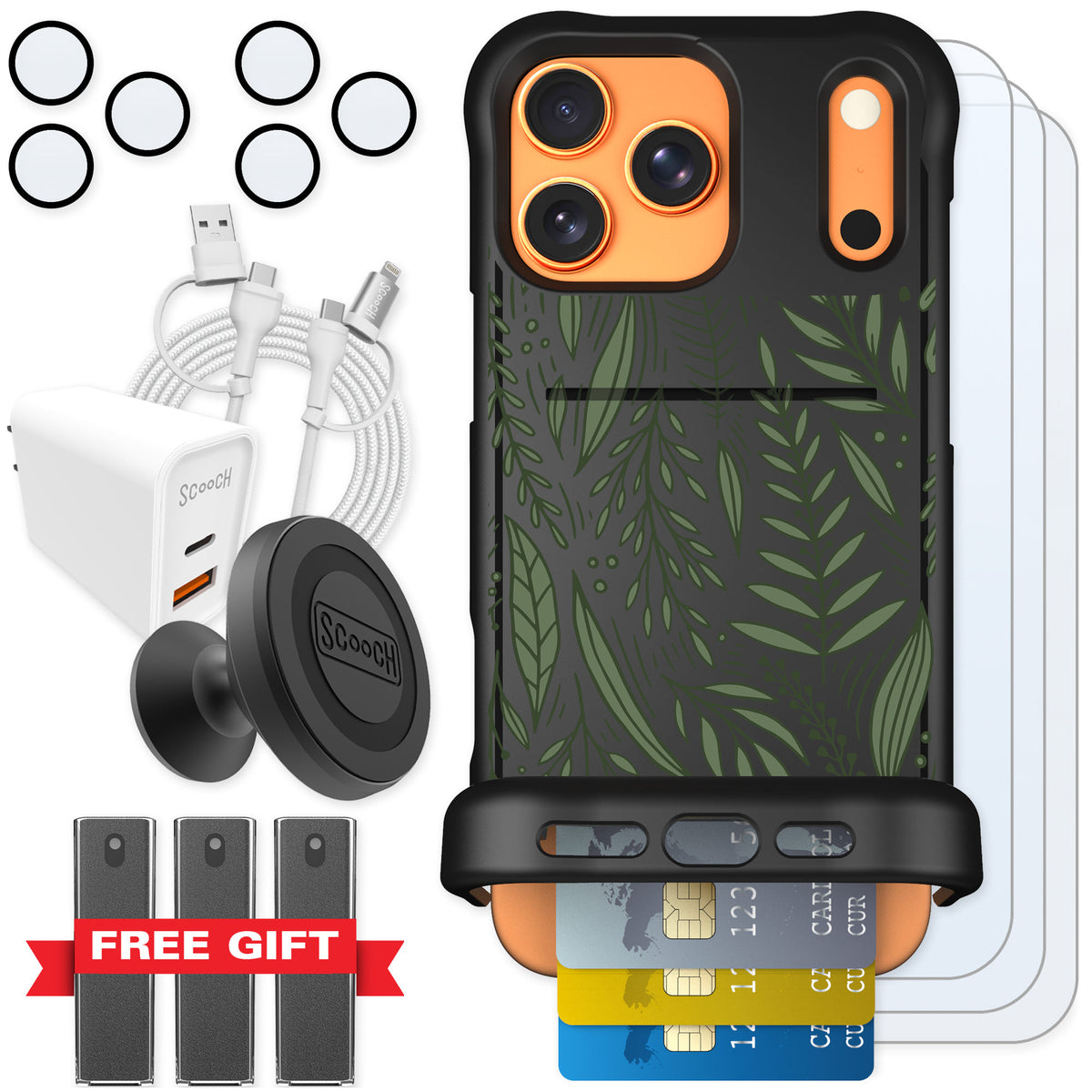 Scooch Wingmate Willow Garden for iPhone 17 Pro Max — Ultimate Bundle