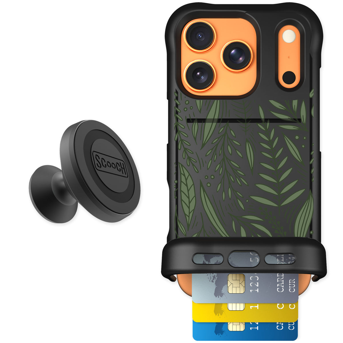 Scooch Wingmate Willow Garden for iPhone 17 Pro — Starter Bundle