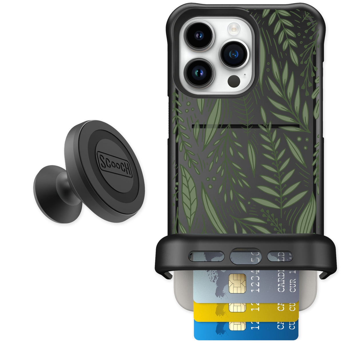 Scooch Wingmate Willow Garden for iPhone 15 Pro Max — Starter Bundle