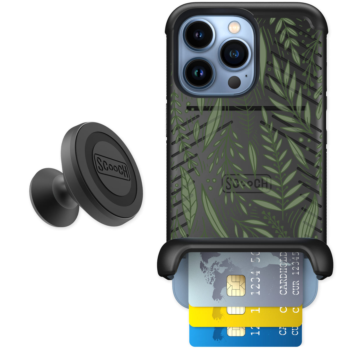 Scooch Wingmate Willow Garden for iPhone 13 Pro — Starter Bundle