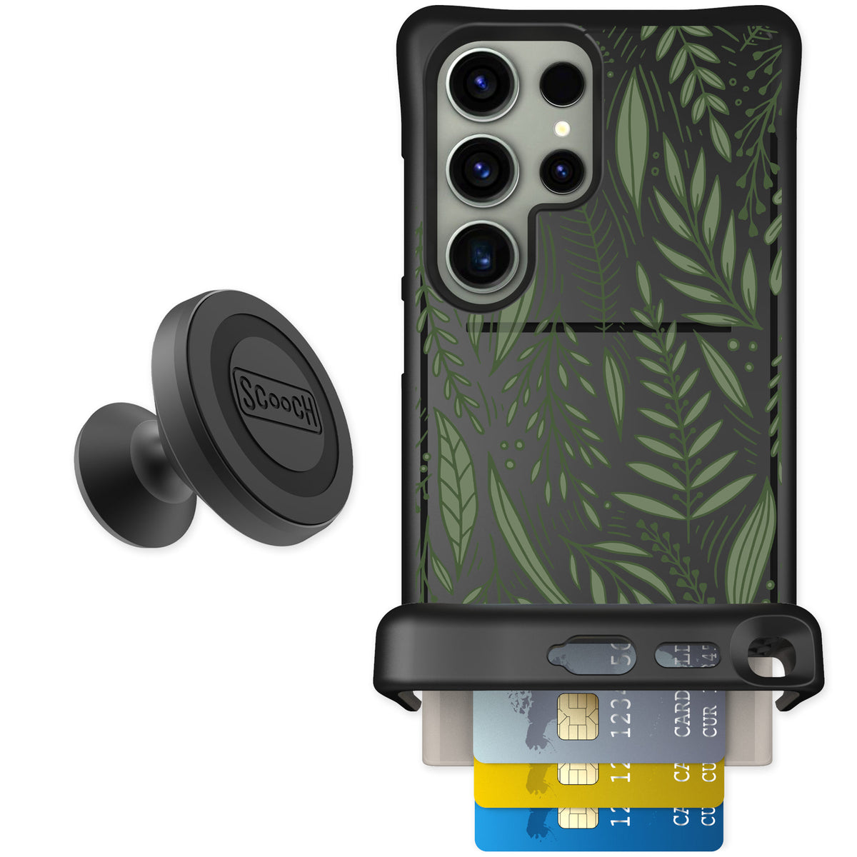 Scooch Wingmate Willow Garden for Galaxy S24 Ultra — Starter Bundle