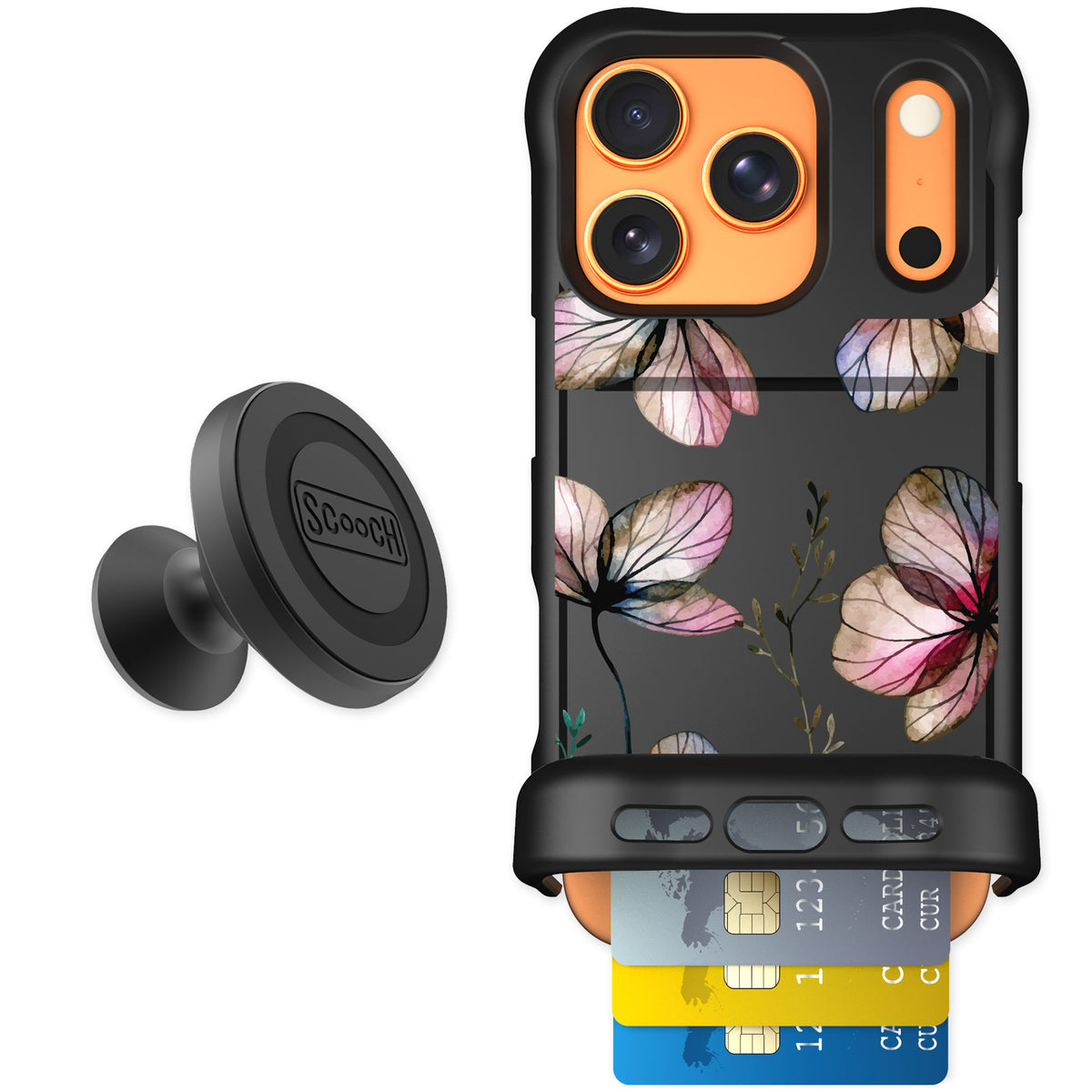 Scooch Wingmate Dried Flowers for iPhone 17 Pro — Starter Bundle