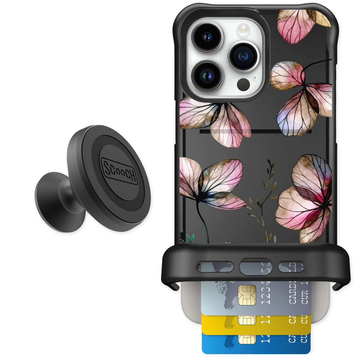 Scooch Wingmate Dried Flowers for iPhone 15 Pro Max — Starter Bundle