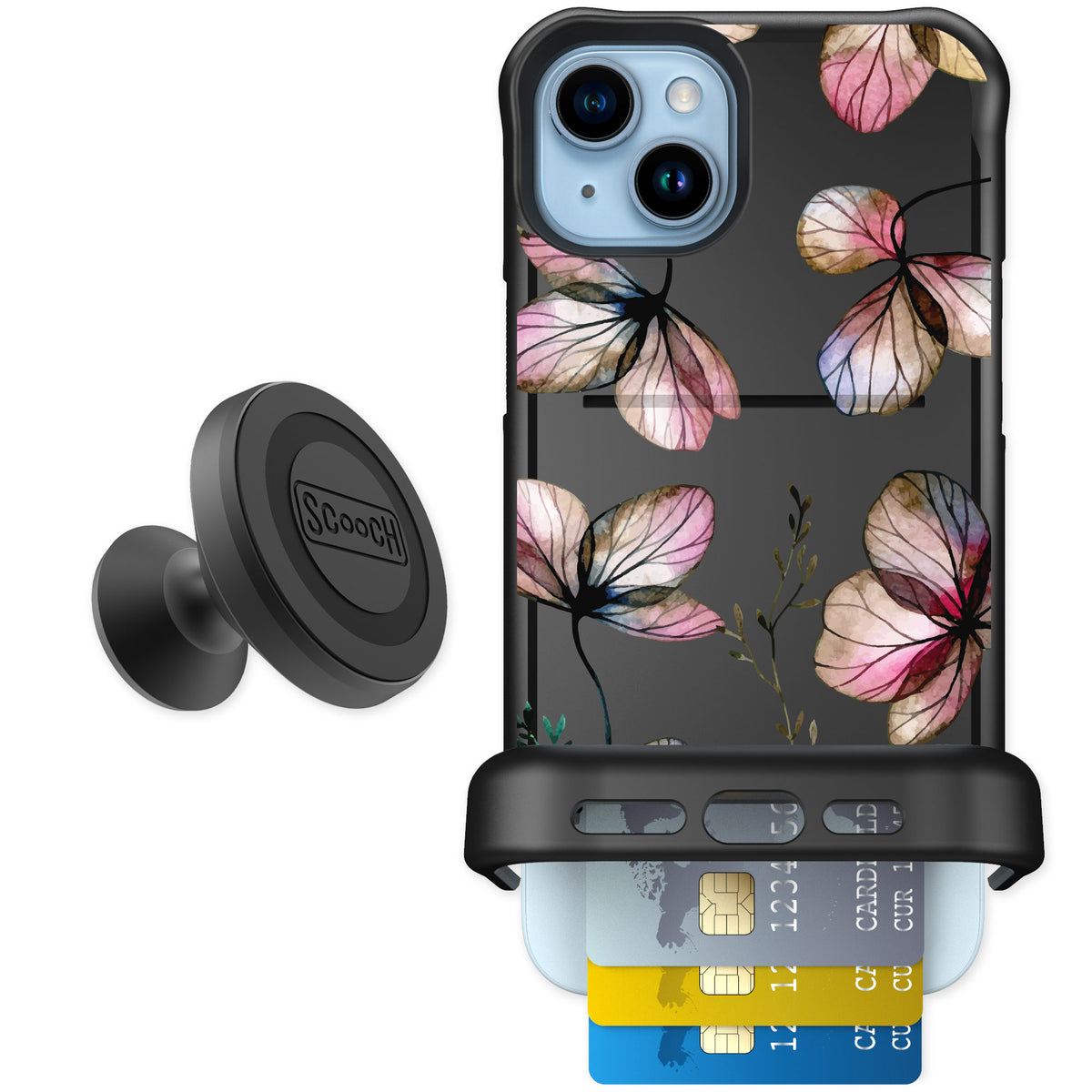 Scooch Wingmate Dried Flowers for iPhone 14 Plus — Starter Bundle
