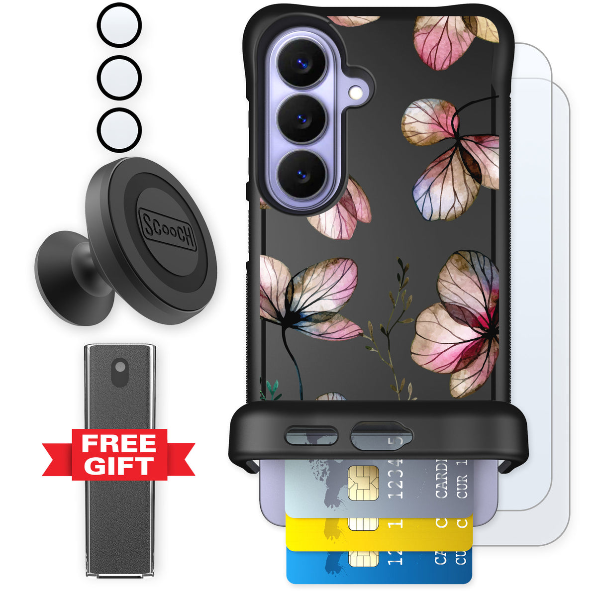 Scooch Wingmate Dried Flowers for Galaxy S26 — Defender Bundle