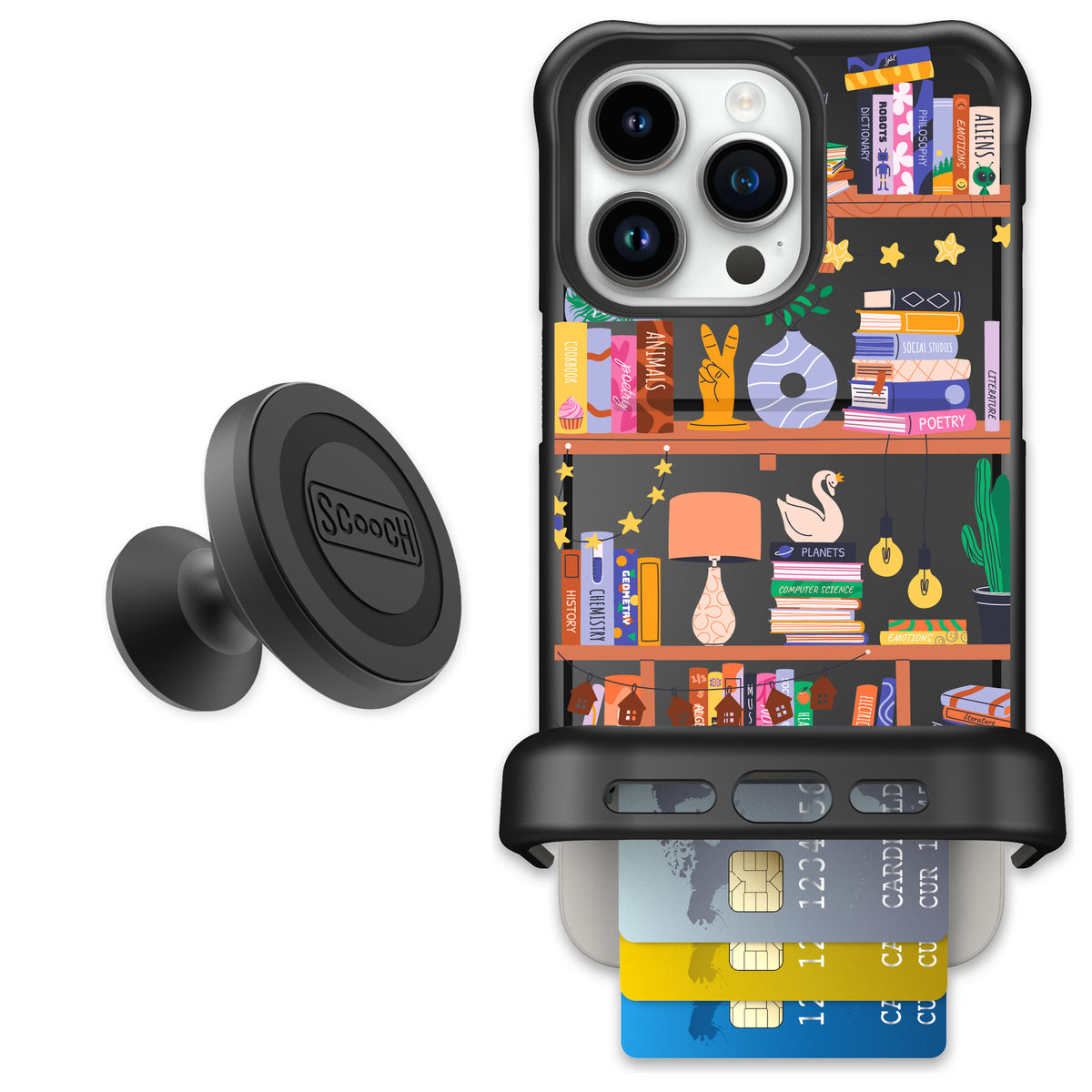 Scooch Wingmate Little Library for iPhone 15 Pro Max — Starter Bundle