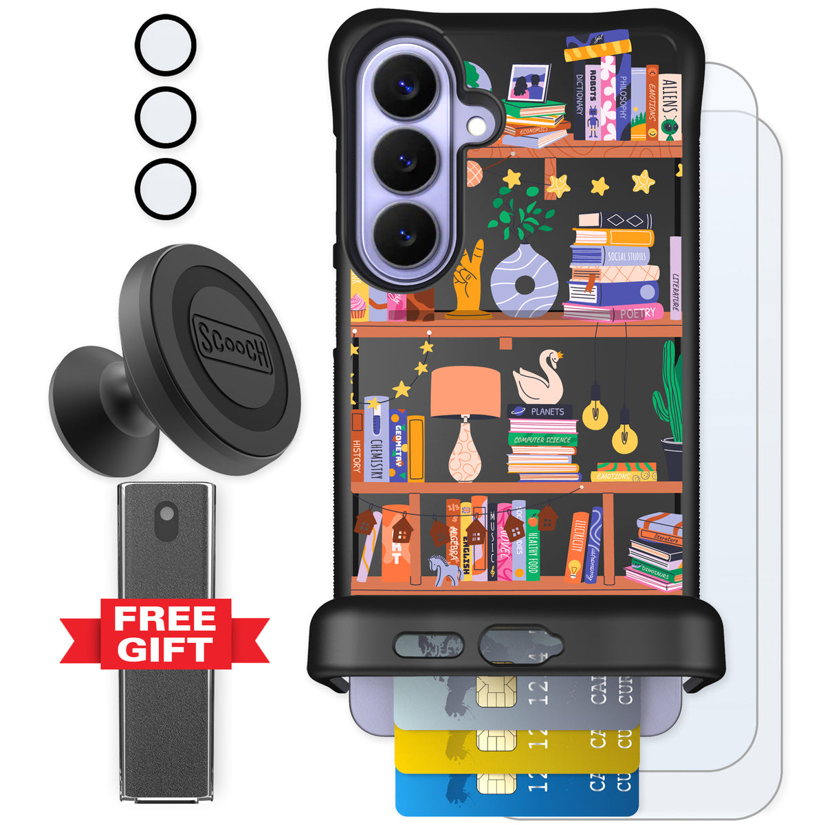 Scooch Wingmate Little Library for Galaxy S26+ — Defender Bundle