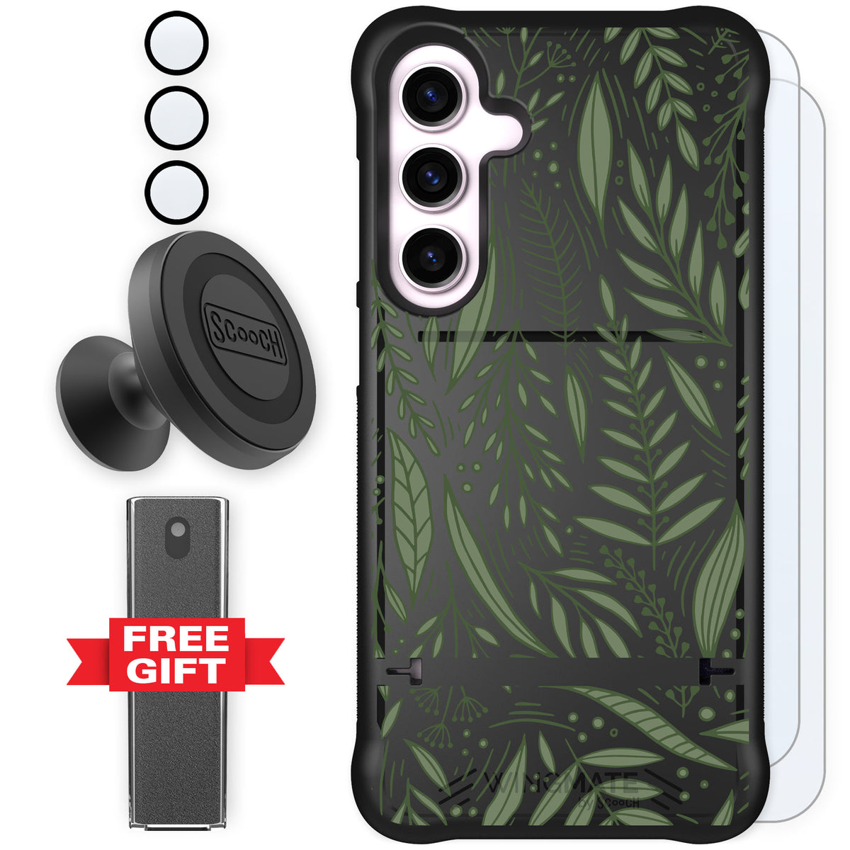Scooch Wingmate Willow Garden for Galaxy S24+ — Defender Bundle