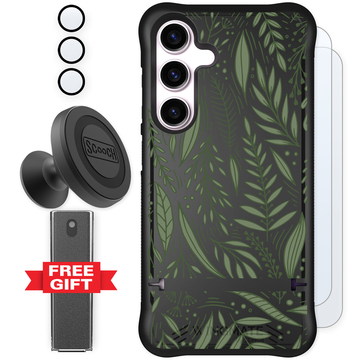 Scooch Wingmate Willow Garden for Galaxy S24 — Defender Bundle