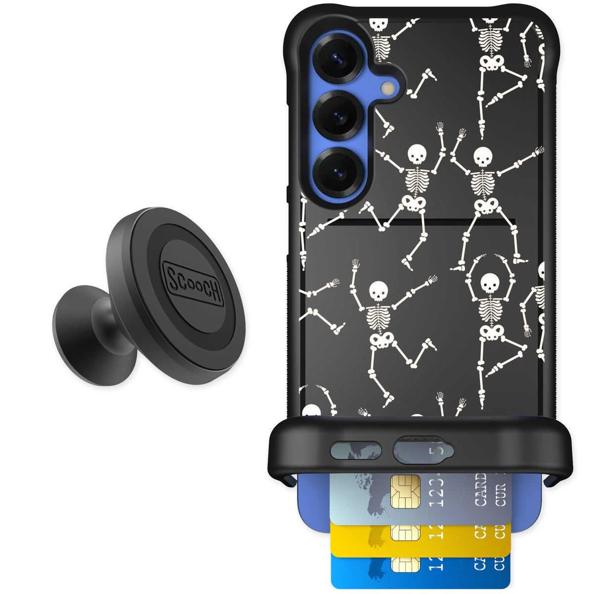 Scooch Wingmate Swinging Skeletons for Galaxy S25+ — Starter Bundle