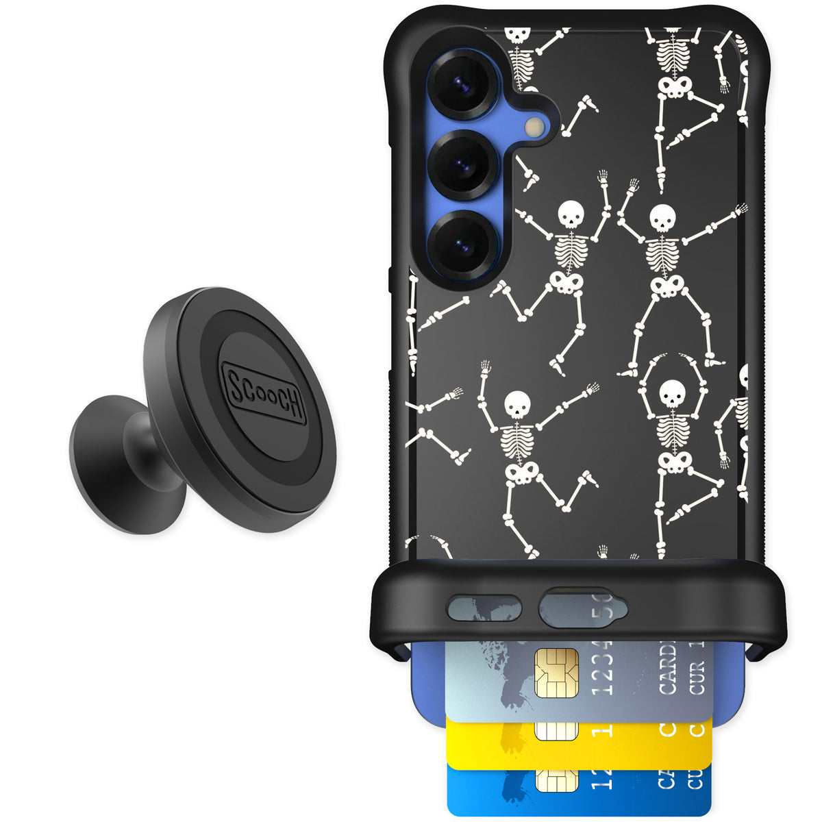 Scooch Wingmate Swinging Skeletons for Galaxy S25 — Starter Bundle