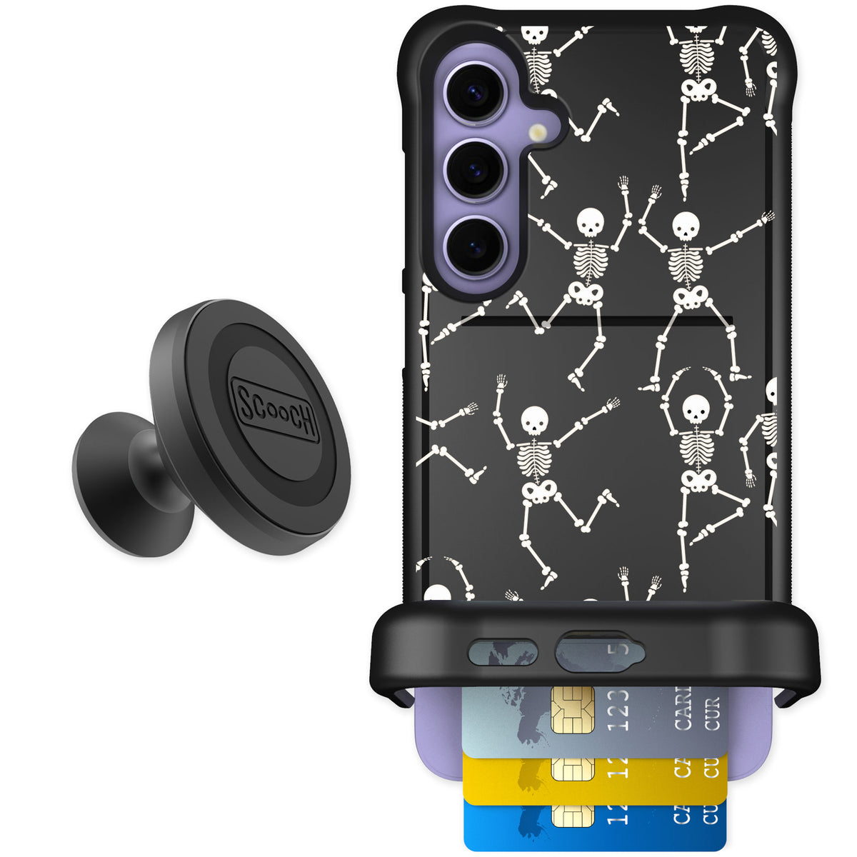 Scooch Wingmate Swinging Skeletons for Galaxy S24+ — Starter Bundle