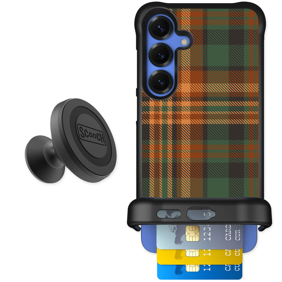 Scooch Wingmate Fall Flannel for Galaxy S25+ — Starter Bundle