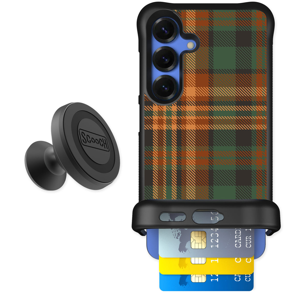 Scooch Wingmate Fall Flannel for Galaxy S25 — Starter Bundle
