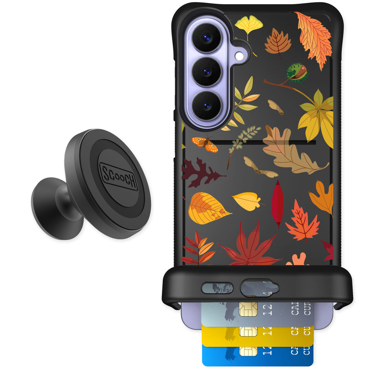 Scooch Wingmate Autumn Leaves for Galaxy S26+ — Starter Bundle