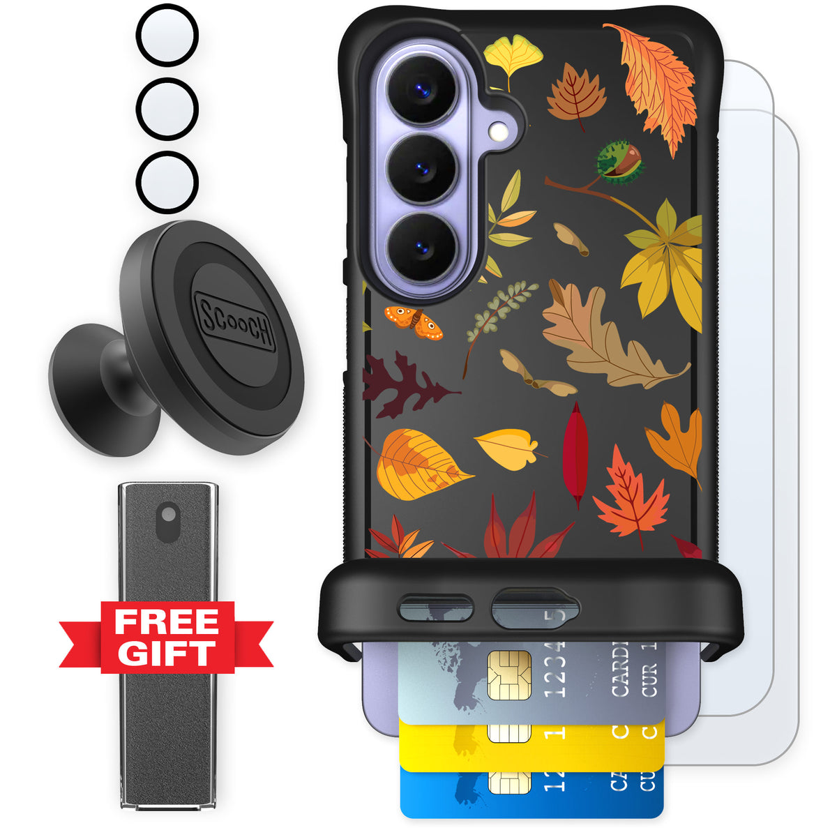 Scooch Wingmate Autumn Leaves for Galaxy S26 — Defender Bundle