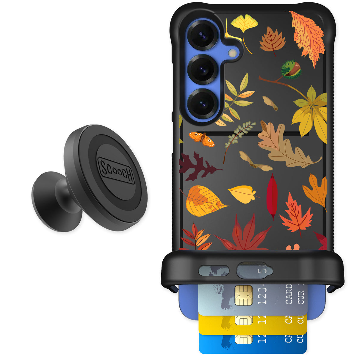 Scooch Wingmate Autumn Leaves for Galaxy S25+ — Starter Bundle