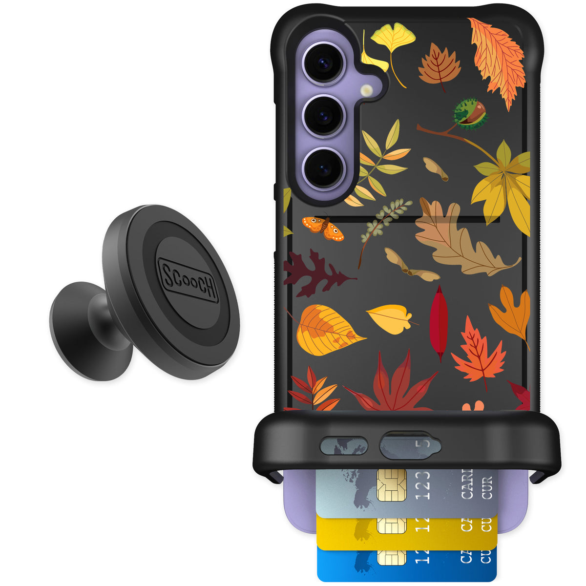 Scooch Wingmate Autumn Leaves for Galaxy S24+ — Starter Bundle