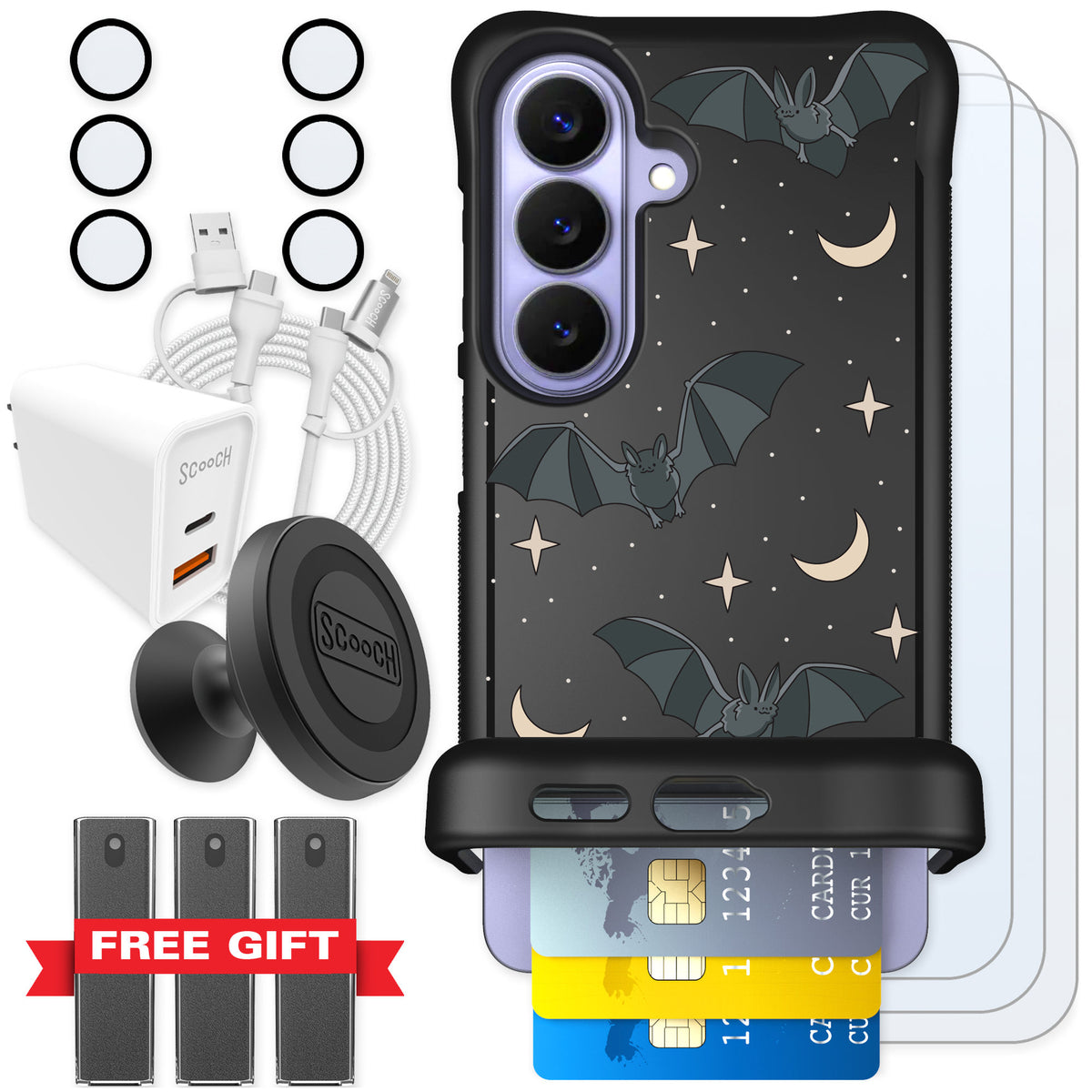 Scooch Wingmate Batty Skies for Galaxy S26 — Ultimate Bundle