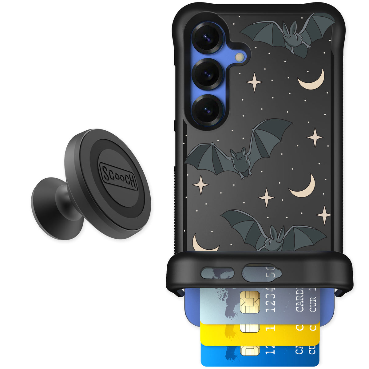 Scooch Wingmate Batty Skies for Galaxy S25 — Starter Bundle