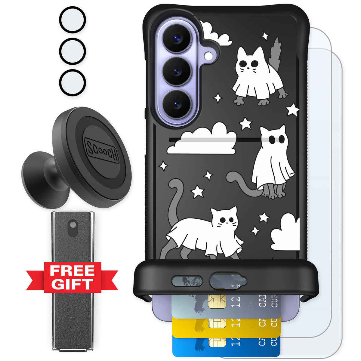 Scooch Wingmate Scaredy Cats for Galaxy S26+ — Defender Bundle