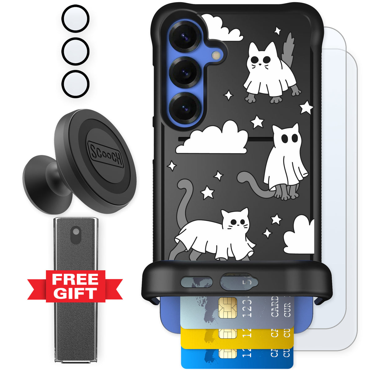 Scooch Wingmate Scaredy Cats for Galaxy S25+ — Defender Bundle