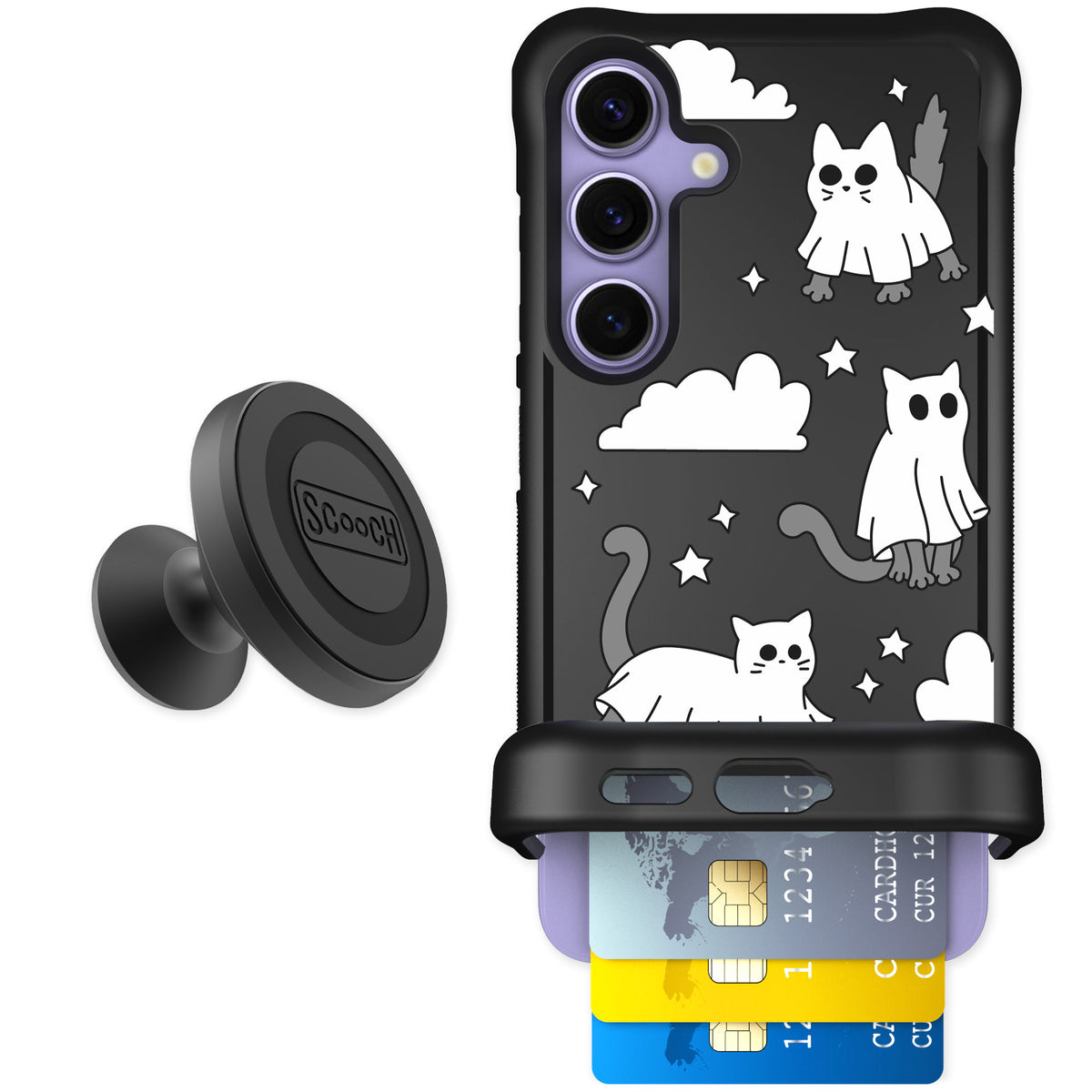 Scooch Wingmate Scaredy Cats for Galaxy S24 — Starter Bundle