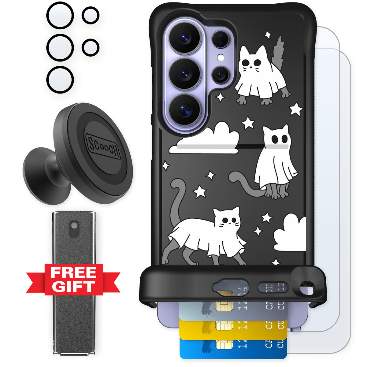 Scooch Wingmate Scaredy Cats for Galaxy S26 Ultra — Defender Bundle