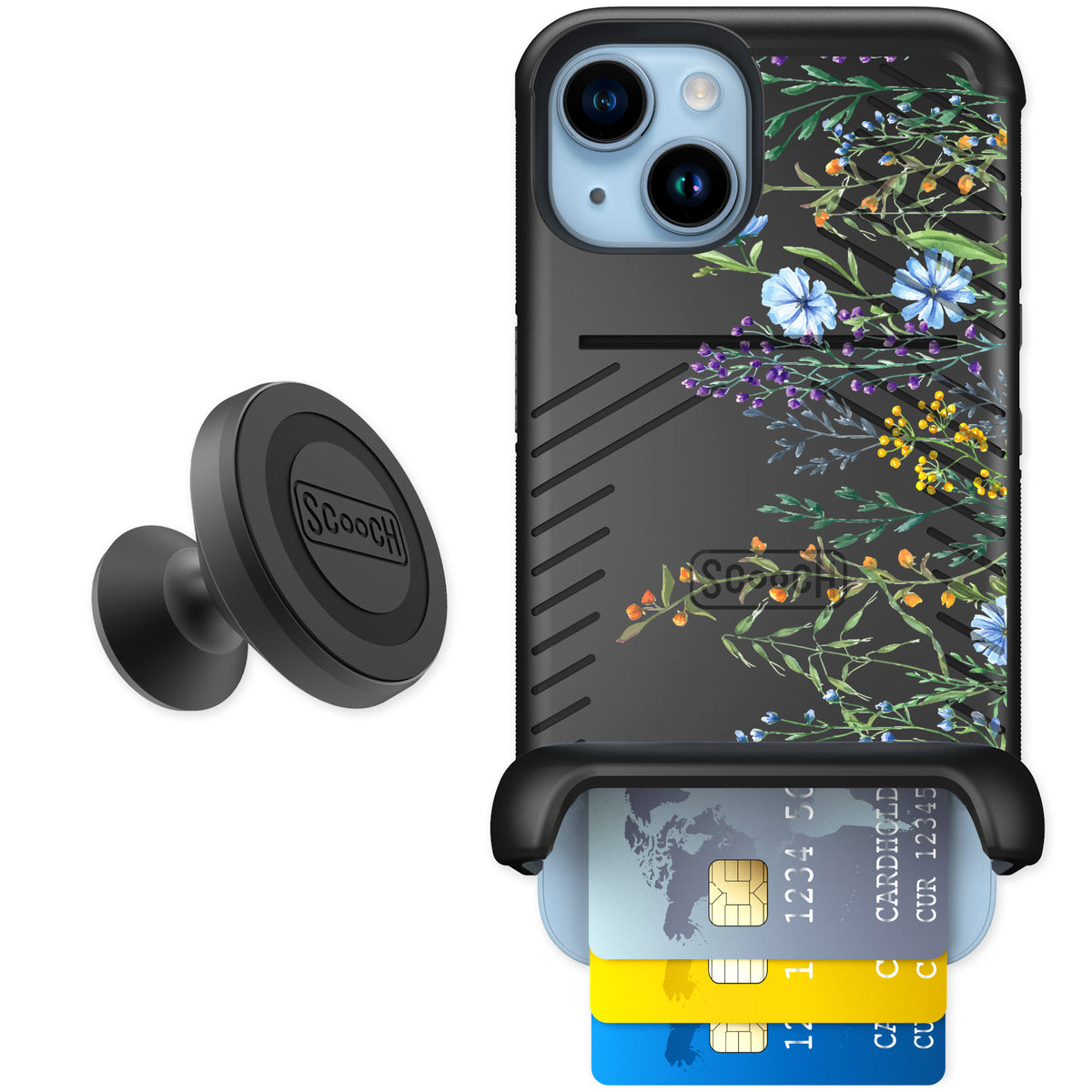 Scooch Wingmate Meadow Bloom for iPhone 14 β Starter Bundle