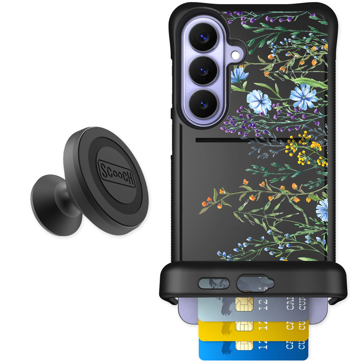 Scooch Wingmate Meadow Bloom for Galaxy S26+ β Starter Bundle