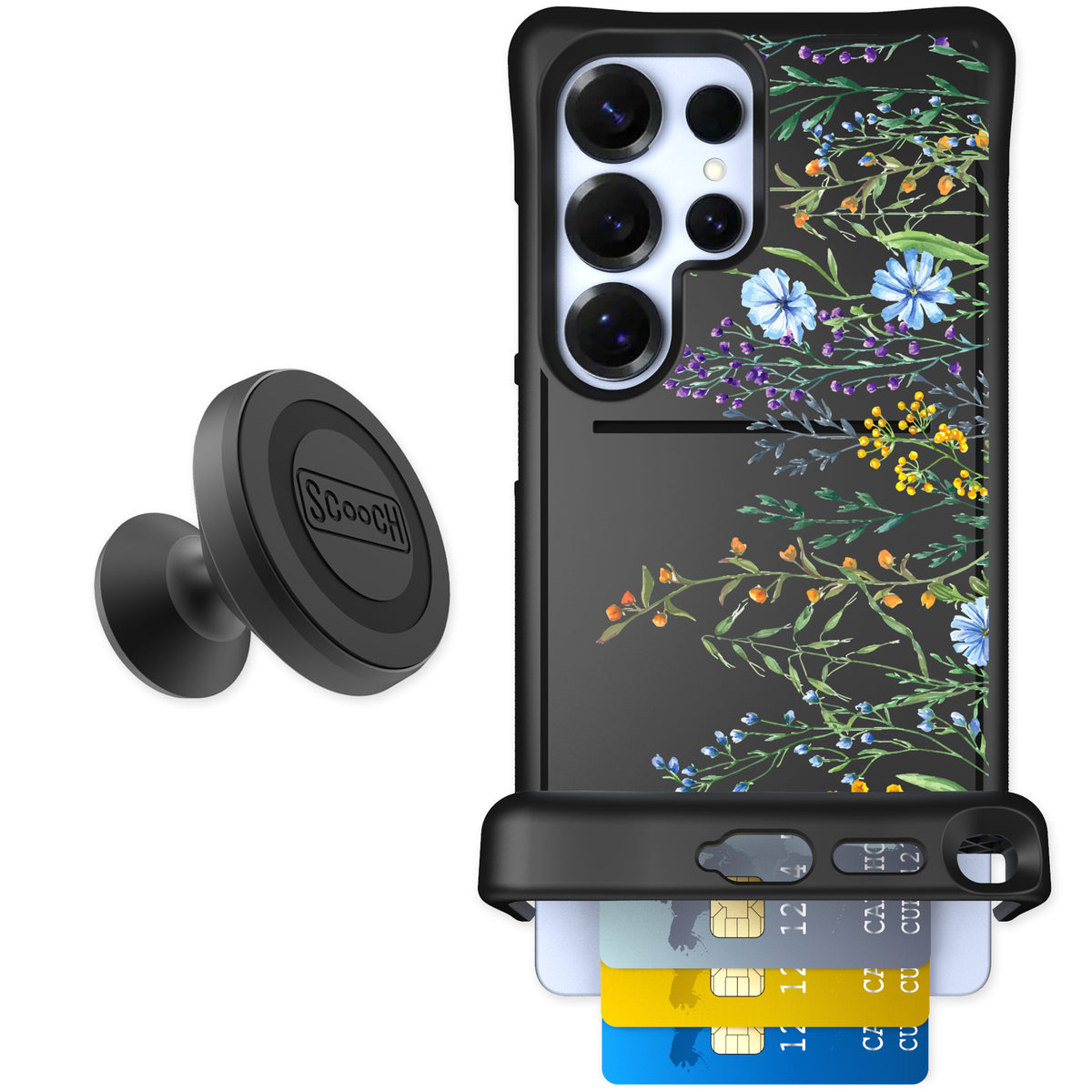 Scooch Wingmate Meadow Bloom for Galaxy S25 Ultra β Starter Bundle