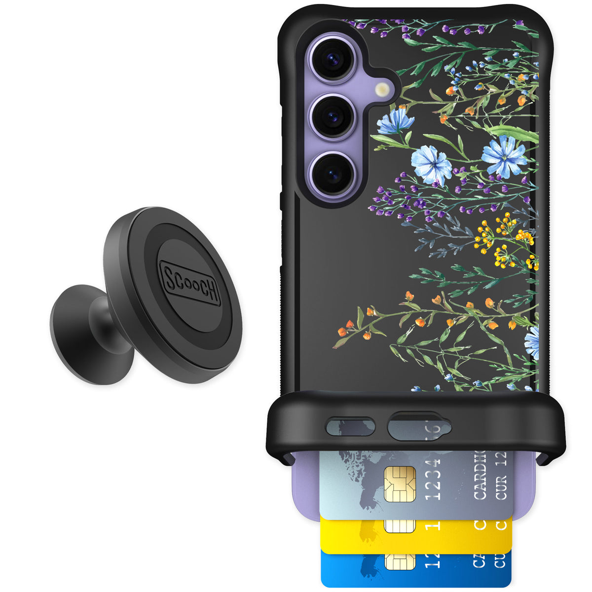 Scooch Wingmate Meadow Bloom for Galaxy S24 β Starter Bundle