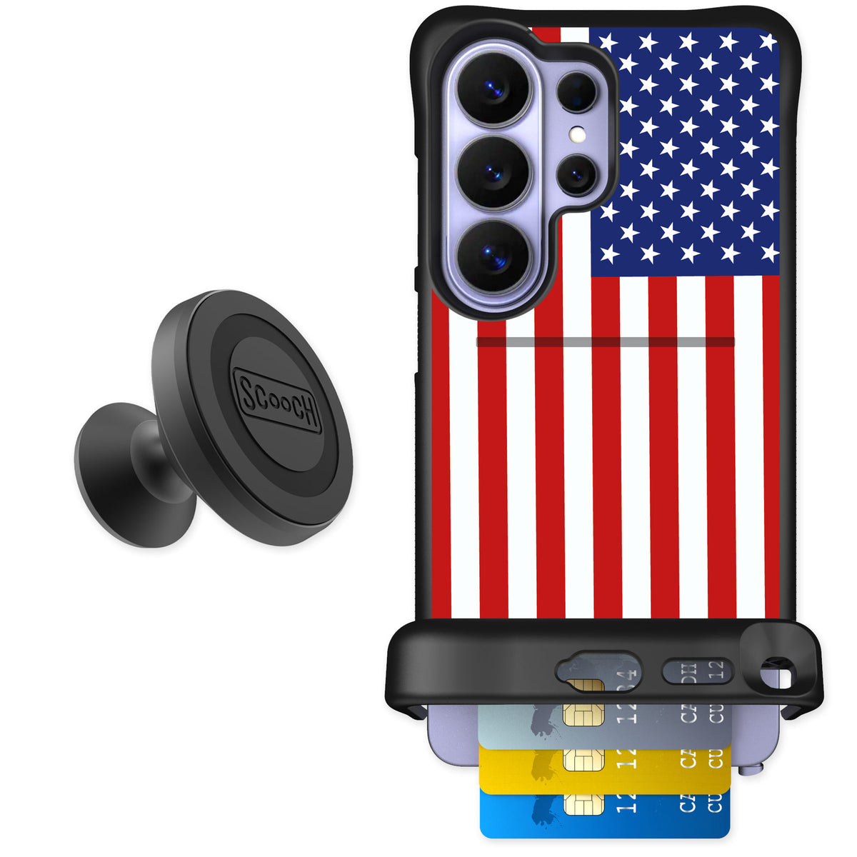 Scooch Wingmate Stars And Stripes for Galaxy S26 Ultra β Starter Bundle