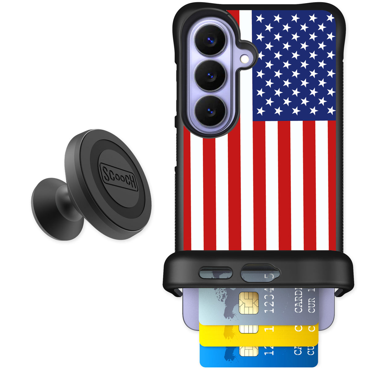 Scooch Wingmate Stars And Stripes for Galaxy S26 β Starter Bundle