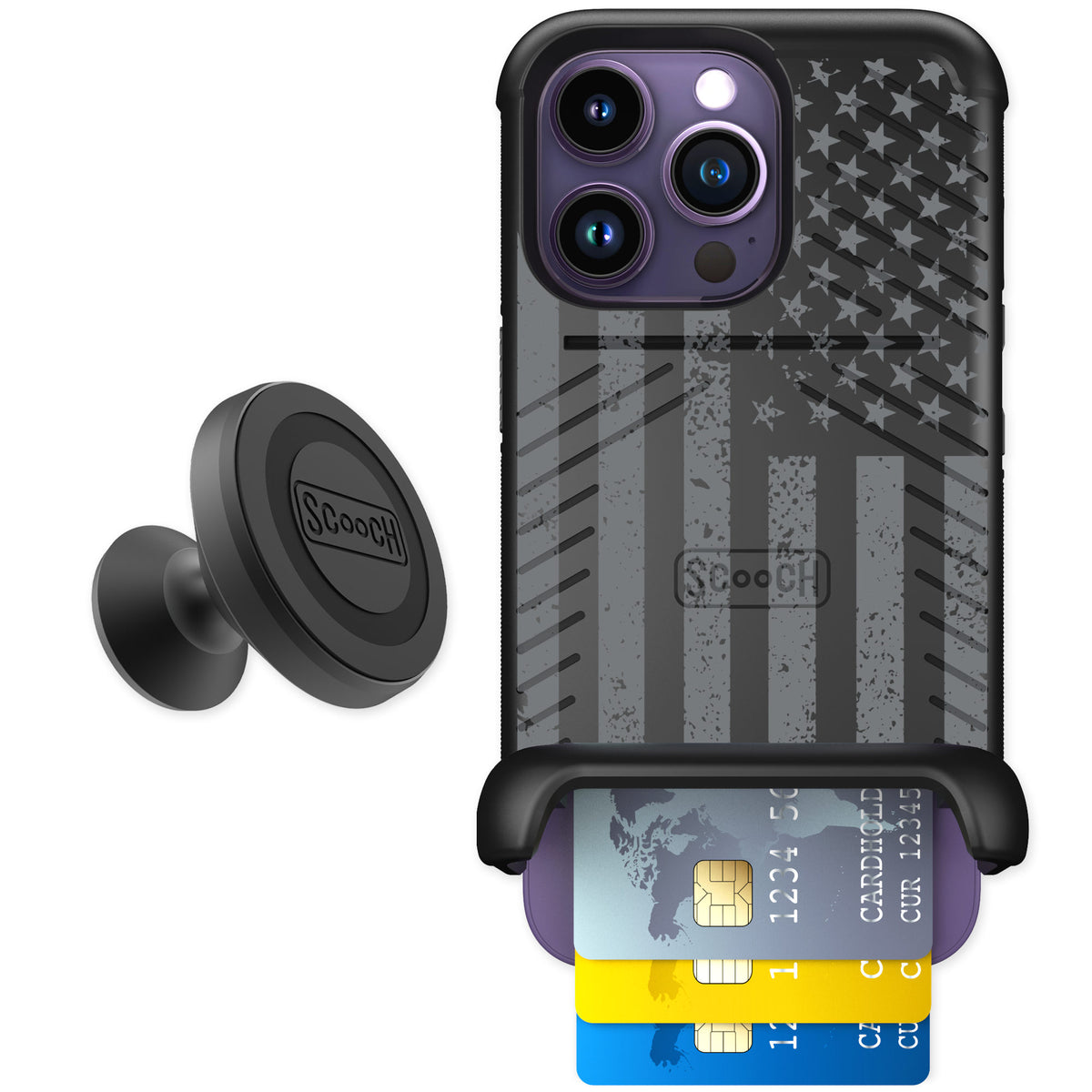 Scooch Wingmate Weathered Glory for iPhone 14 Pro β Starter Bundle