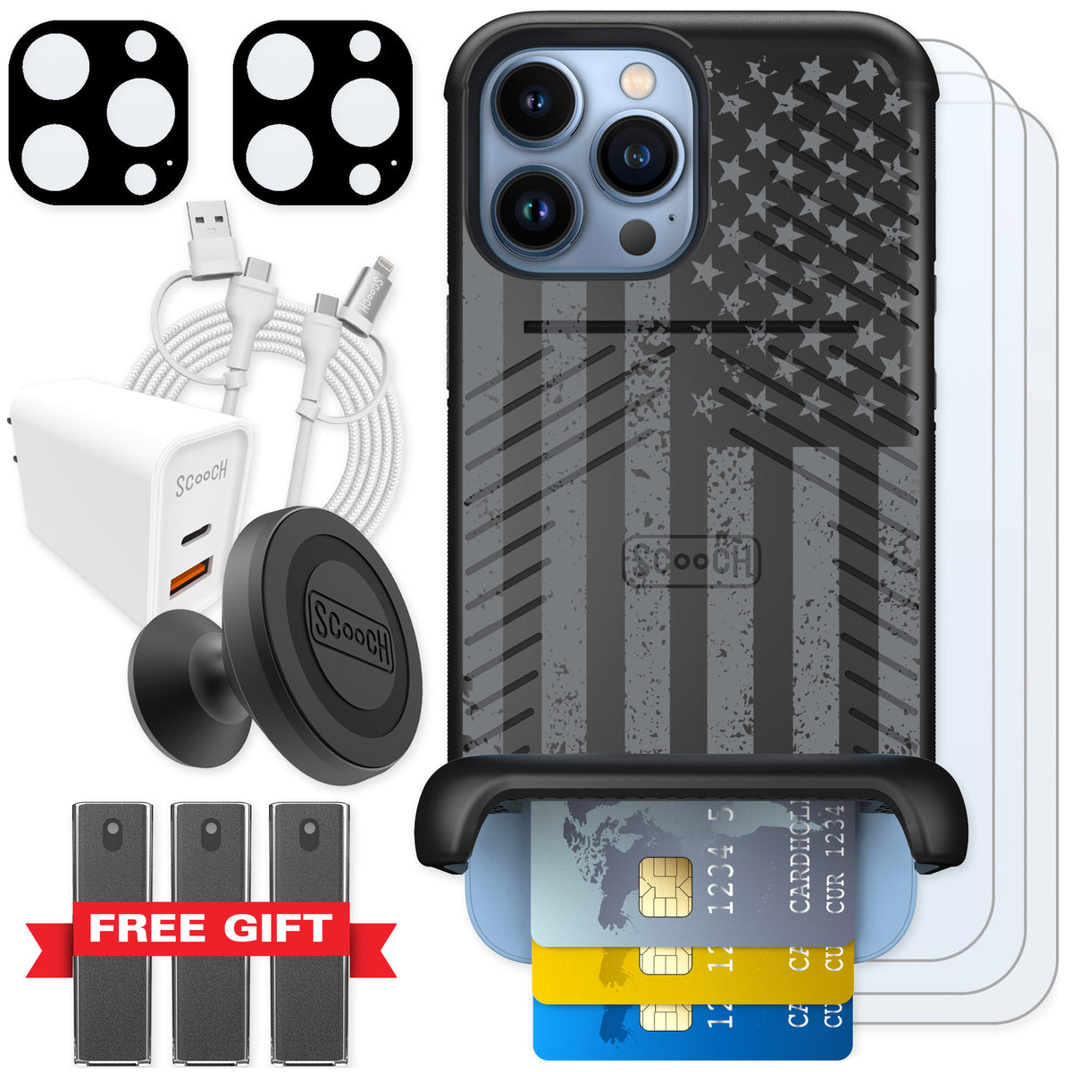 Scooch Wingmate Weathered Glory for iPhone 13 Pro Max β Ultimate Bundle