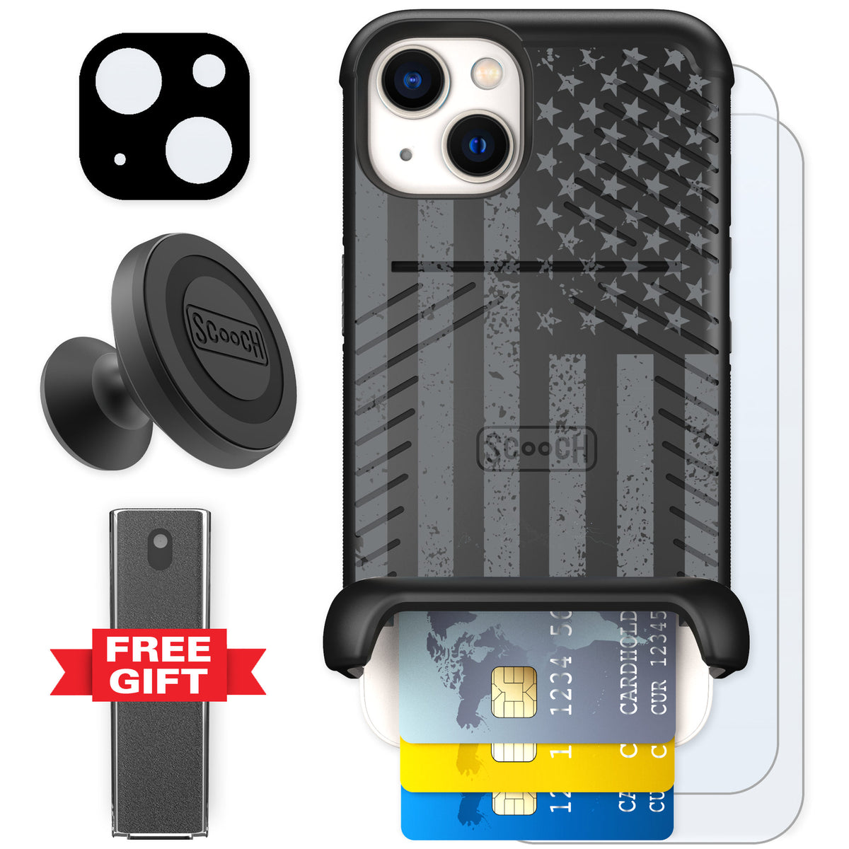 Scooch Wingmate Weathered Glory for iPhone 13 β Defender Bundle