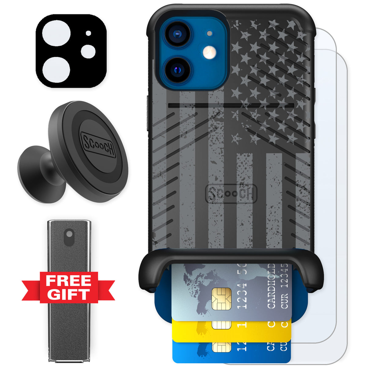 Scooch Wingmate Weathered Glory for iPhone 12 β Defender Bundle