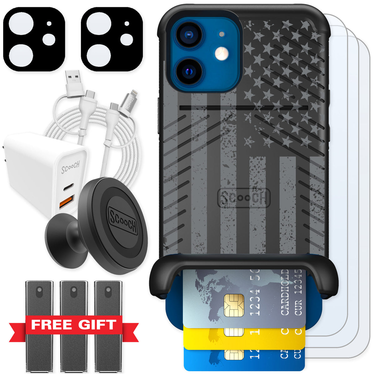 Scooch Wingmate Weathered Glory for iPhone 12 β Ultimate Bundle