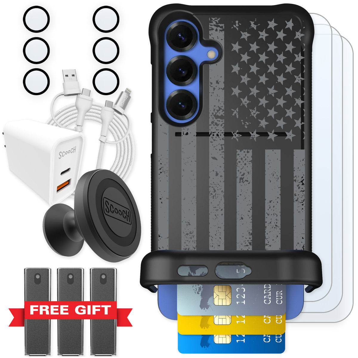 Scooch Wingmate Weathered Glory for Galaxy S25+ β Ultimate Bundle