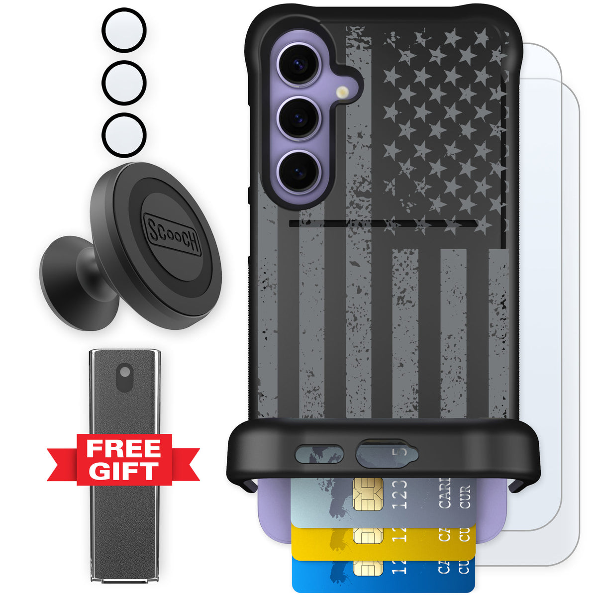 Scooch Wingmate Weathered Glory for Galaxy S24+ β Defender Bundle