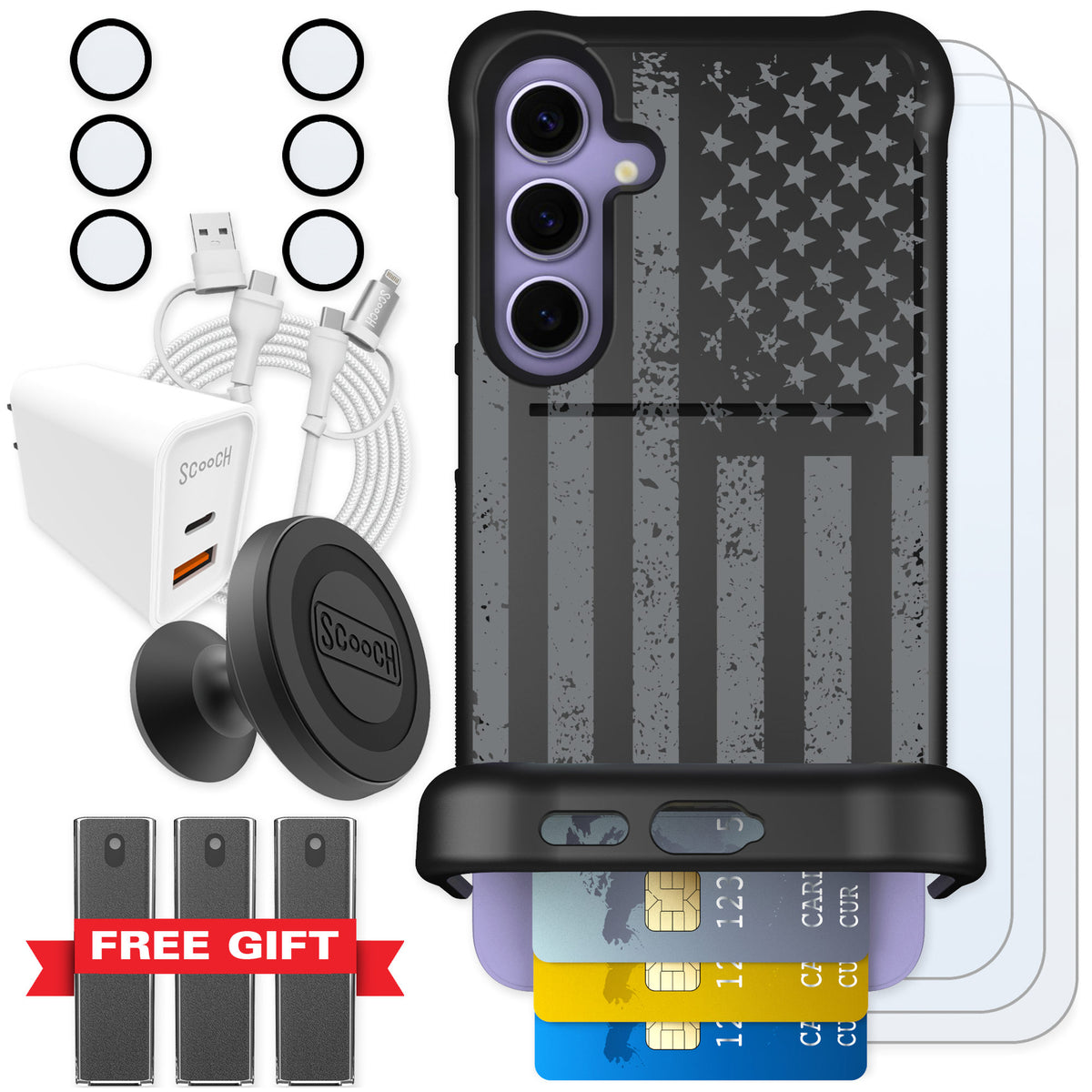 Scooch Wingmate Weathered Glory for Galaxy S24+ β Ultimate Bundle