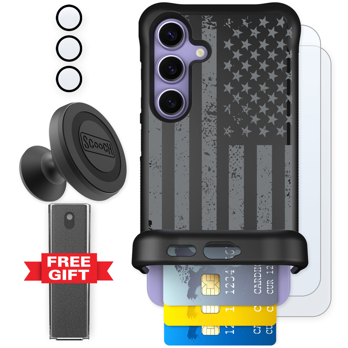 Scooch Wingmate Weathered Glory for Galaxy S24 β Defender Bundle