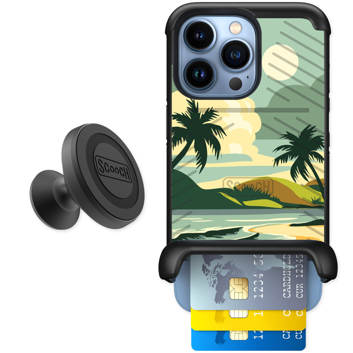 Scooch Wingmate Paradise Cove for iPhone 13 Pro β Starter Bundle