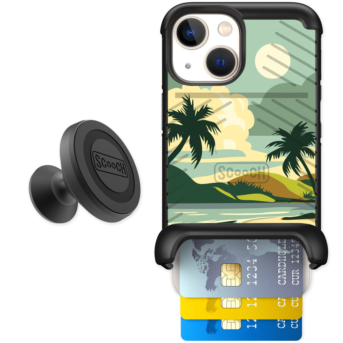 Scooch Wingmate Paradise Cove for iPhone 13 mini β Starter Bundle